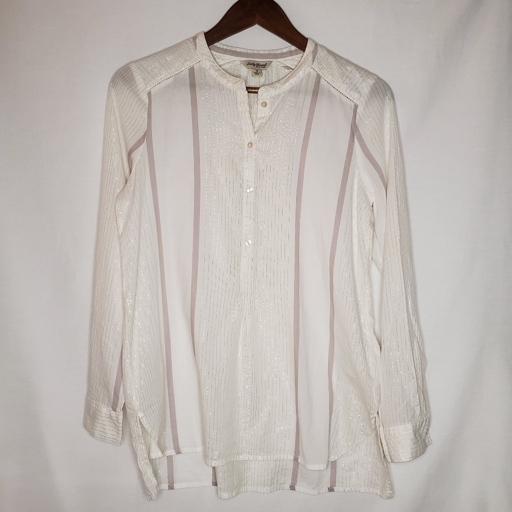 Lucky Brand Striped Longsleeve Top Small